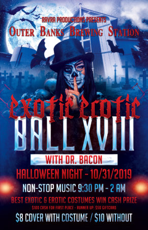 obx halloween exotic erotic ball at outer banks brewing station