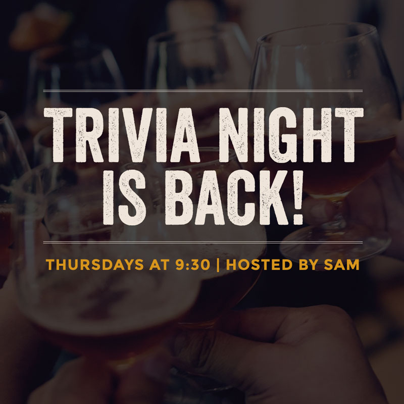 Trivia Night Every Thursday in Kill Devil Hills at the Outer Banks Brewing Station along with Tapas and Half Price Wine Bottles!