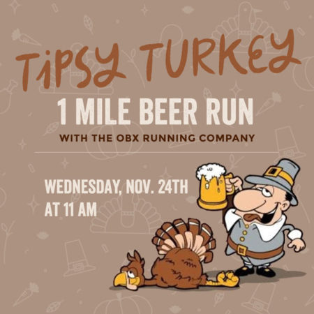 Tipsy Turkey 1 Mile Beer Run 2021 with the OBX Running Company & OBX Brew Station.