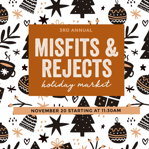 The 3rd Annual Misfits & Rejects Holiday Market at the Outer Banks Brewing Station.