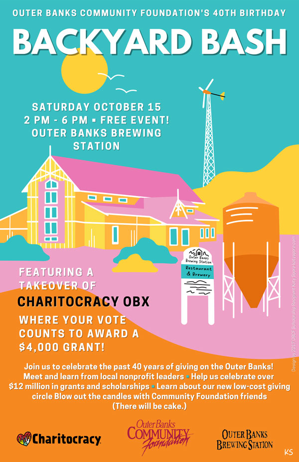 Outer Banks Community Foundation's 40th Birthday Backyard Bash at the Outer Banks Brewing Station